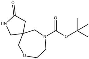 Tert-Butyl 3-Oxo-7-Oxa-2,10-Diazaspiro[4.6]Undecane-10-Carboxylate Struktur