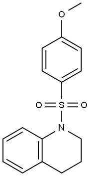 1-[(4-methoxyphenyl)sulfonyl]-1,2,3,4-tetrahydroquinoline Struktur