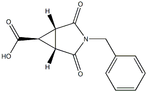 (1R,5S,6r)-3-benzyl-2,4-dioxo-3-azabicyclo[3.1.0]hexane-6-carboxylicacid Struktur