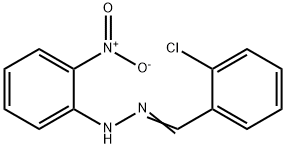 (1E)-1-(2-chlorobenzylidene)-2-(2-nitrophenyl)hydrazine Struktur