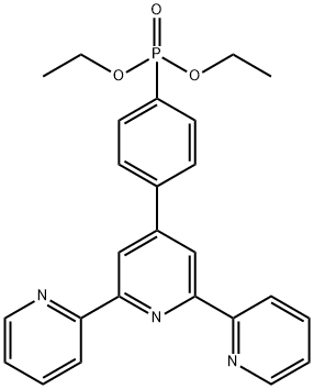 Diethyl (4-([2,2':6',2''-terpyridin]-4'-yl)phenyl)phosphonate Struktur