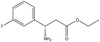 ethyl(S)-3-amino-3-(3-fluorophenyl)propanoate Struktur