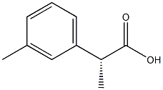 (R)-2-m-Tolyl-propionicacid Struktur