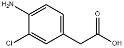 4-amino-3-chlorobenzeneacetic acid Struktur