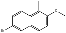 6-Bromo-2-methoxy-1-methylnaphthalene Struktur