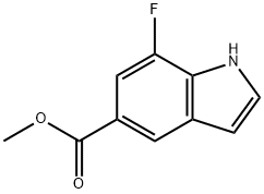 Methyl 7-fluoro-1H-indole-5-carboxylate Struktur