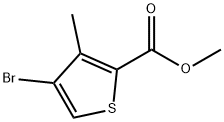 methyl 4-bromo-3-methylthiophene-2-carboxylate Struktur