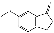 6-METHOXY-7-METHYL-2,3-DIHYDRO-1H-INDEN-1-ONE Struktur