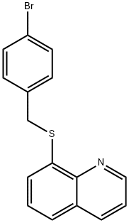 8-[(4-bromobenzyl)sulfanyl]quinoline Struktur