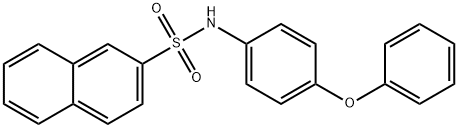 N-(4-phenoxyphenyl)naphthalene-2-sulfonamide Struktur