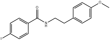 4-iodo-N-[2-(4-methoxyphenyl)ethyl]benzamide Struktur