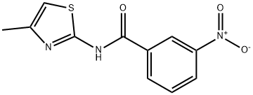 N-(4-methyl-1,3-thiazol-2-yl)-3-nitrobenzamide Struktur