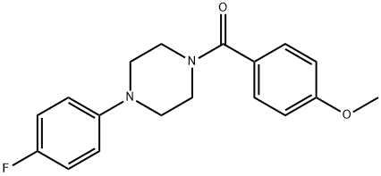 [4-(4-fluorophenyl)piperazin-1-yl](4-methoxyphenyl)methanone Struktur