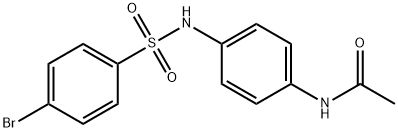 N-(4-{[(4-bromophenyl)sulfonyl]amino}phenyl)acetamide Struktur