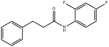 N-(2,4-difluorophenyl)-3-phenylpropanamide Struktur