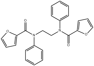 N,N'-ethane-1,2-diylbis(N-phenylfuran-2-carboxamide) Struktur