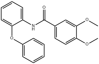 3,4-dimethoxy-N-(2-phenoxyphenyl)benzamide Struktur