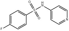 4-fluoro-N-(4-pyridinyl)benzenesulfonamide Struktur