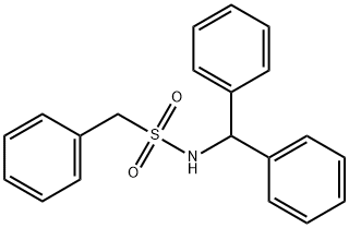 N-(diphenylmethyl)-1-phenylmethanesulfonamide Struktur