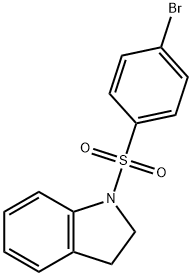 1-[(4-bromophenyl)sulfonyl]-2,3-dihydro-1H-indole Struktur