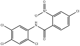 4-chloro-2-nitro-N-(2,4,5-trichlorophenyl)benzamide Struktur