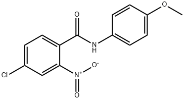 4-chloro-N-(4-methoxyphenyl)-2-nitrobenzamide Struktur