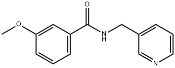 3-methoxy-N-(pyridin-3-ylmethyl)benzamide Struktur