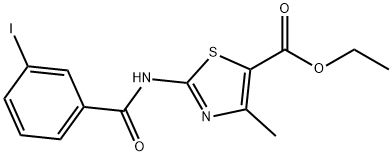 ethyl 2-(3-iodobenzamido)-4-methylthiazole-5-carboxylate Struktur