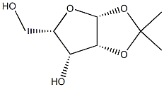 1,2-O-(1-Methylethylidene)-beta-L-lyxofuranose Struktur