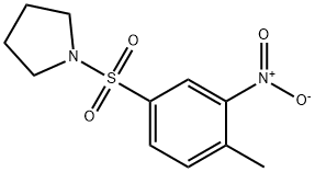 1-[(4-methyl-3-nitrophenyl)sulfonyl]pyrrolidine Struktur