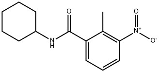 N-cyclohexyl-2-methyl-3-nitrobenzamide Struktur