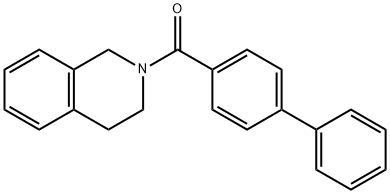 biphenyl-4-yl(3,4-dihydroisoquinolin-2(1H)-yl)methanone Struktur