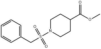 methyl 1-(benzylsulfonyl)piperidine-4-carboxylate Struktur