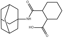 2-[(1-adamantylamino)carbonyl]cyclohexanecarboxylic acid Struktur