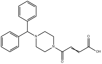 (2E)-4-[4-(diphenylmethyl)piperazin-1-yl]-4-oxobut-2-enoic acid Struktur