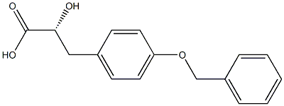 (R)-3-(4-(BENZYLOXY)PHENYL)-2-HYDROXYPROPANOIC ACID Struktur