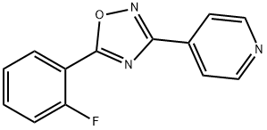 4-[5-(2-fluorophenyl)-1,2,4-oxadiazol-3-yl]pyridine Struktur