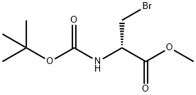 3-Bromo-N-Boc-D-alanine methyl ester Struktur