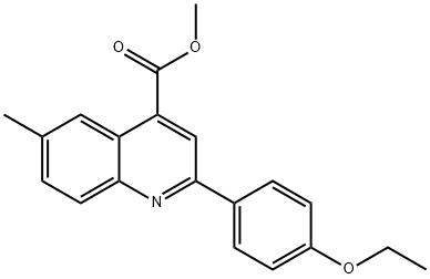 methyl 2-(4-ethoxyphenyl)-6-methylquinoline-4-carboxylate Struktur