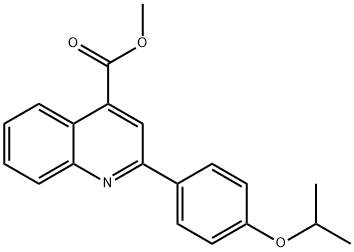 methyl 2-(4-isopropoxyphenyl)quinoline-4-carboxylate Struktur