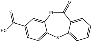 11-OXO-10,11-DIHYDRODIBENZO[B,F][1,4]THIAZEPINE-8-CARBOXYLIC ACID Struktur