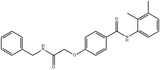 4-[2-(benzylamino)-2-oxoethoxy]-N-(2,3-dimethylphenyl)benzamide Struktur