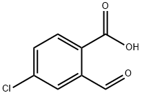 Benzoic acid, 4-chloro-2-formyl- Struktur