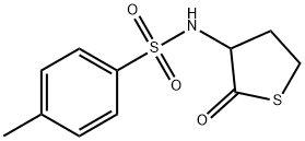 4-methyl-N-(2-oxotetrahydrothiophen-3-yl)benzenesulfonamide Struktur