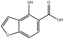 4-Hydroxybenzofuran-5-Carboxylic Acid Struktur