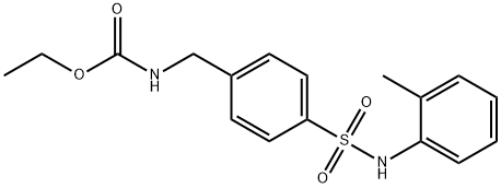 ethyl {4-[(2-methylphenyl)sulfamoyl]benzyl}carbamate Struktur