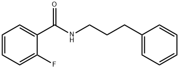 2-fluoro-N-(3-phenylpropyl)benzamide Struktur