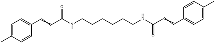 (2E,2'E)-N,N'-hexane-1,6-diylbis[3-(4-methylphenyl)prop-2-enamide] Struktur