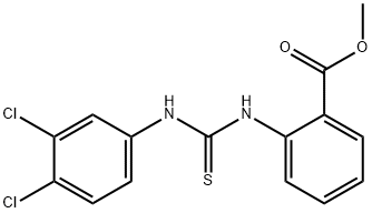 methyl 2-(3-(3,4-dichlorophenyl)thioureido)benzoate Struktur