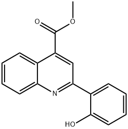 methyl 2-(2-hydroxyphenyl)quinoline-4-carboxylate Struktur